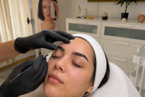 Cejas con henna